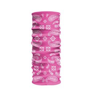 Poliéster Tubo sin costuras Sombreros Multifuncional Rosa Paisley Bandana - Product Image 1