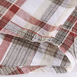 2020 camisas a cuadros informales para hombres superventas de alta calidad 100% algodón verano Formal manga corta cómodas camisas de poliéster - Product Image 4