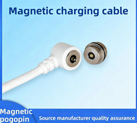 Câble de charge magnétique M6 à une seule broche 5V 1A pour bagues/intelligences connectées, petits instruments médicaux, brosses à dents électriques