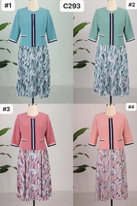 Factory Wholesale Turkey Women Office Dress Africa Clothes Plus Size Print Church 2 Pieces Suits Dresses for Women - Product Image 5