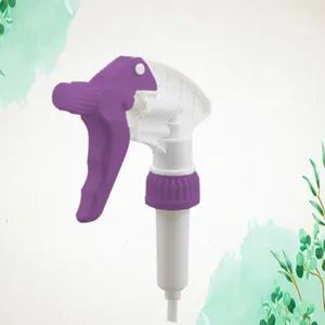 TS-9040 colorful 28/400 plastic big trigger sprayer with remote dip tube and 38/400 lid