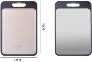 Nouveau produit planche à découper en titane double face antimicrobienne bloc à découper en paille de blé Ti pour la cuisine - Product Image 2