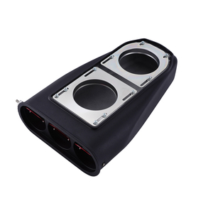 Capucha con aletas negras, pala de aire de aluminio, solapas redondas reversibles cuádruples individuales/dobles para carbohidratos individuales/dobles de 4 barriles con cuello de 5-1/8" - Product Image 5