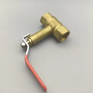 Brass Ball Valve 3/4'' Long Neck Ball Valve Used For Air Conditioner