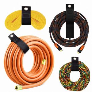 Bandes élastiques de rangement robustes avec crochets et anneaux, attaches auto-adhésives personnalisées avec boucles en nylon pour suspension - Product Image 4