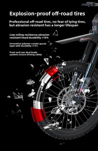 ESU 72V 13KW Bicicletta Elettrica Fuoristrada Centrale ad Alta Potenza Lunga Autonomia 150km/h Velocità Massima <span class=keywords><strong>90</strong></span> - Product Image 6