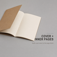 Carnet personnalisé en papier kraft avec logo imprimé OEM ODM, 40 feuilles, reliure cousue, journal personnalisé pour cadeaux d'entreprise