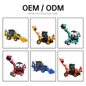 Mesin cetak EPA 4x4 Back hoe <span class=keywords><strong>Loader</strong></span> Retro penggali Diesel beroda Tiongkok pemuat Backhoe - Product Image 6