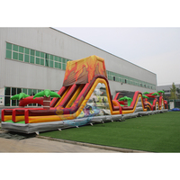 Terrain de jeu gonflable pour enfants Fun City Parc d'attractions Terrain gonflable Parcours d'obstacles
