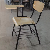 Muebles Escolares de Diseño Tradicional de Alta Calidad al por Mayor, Silla de Escritorio para Estudiantes de Madera para Aula, Tableta de Escritura