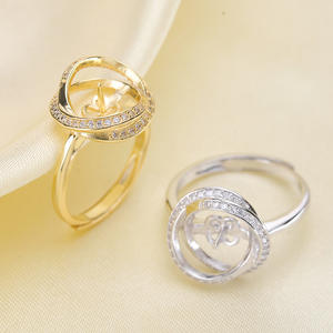 อุปกรณ์ทำเครื่องประดับเงินแท้ S925 สำหรับติดมุก ตัวเรือนเปล่าสำหรับจี้และต่างหู ดีไซน์แฟชั่นสำหรับออกแบบเครื่องประดับส่วนตัว รุ่น 9336 - Product Image 2