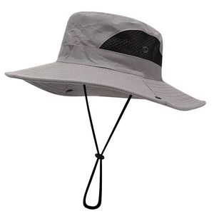Sombrero de Pescador de Lona a Rayas Personalizado para Verano, Unisex, Protección Solar Informal, 100% Poliéster, para Senderismo, Camping, Pesca y Viajes - Product Image 2