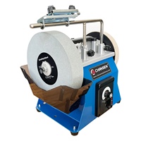 CHANSEN Meuleuse à vitesse variable 250 mm, moteur 180 W, machine à poncer, affûteuse avec compatibilité 120 V/230 V