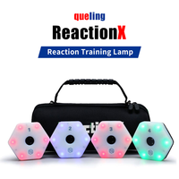 Lampe d'entraînement réflexe à quatre lumières pour la vitesse de réaction, en plastique durable, portable, pour l'entraînement sportif et la remise en forme (vente en gros)