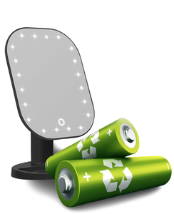 10X <strong>Magnifying</strong> 360 Rotation Double Sided Desk Vanity Makeup <strong>Mirror</strong> with LED <strong>Lights</strong> - Product Image 1