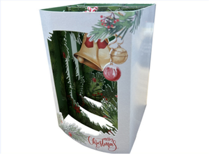 Scultura di Carta Personalizzata a Tema Natalizio, Biglietto d'<span class=keywords><strong>Auguri</strong></span> Pop-up con Luci e Musica, Decorazione per la Casa - Product Image 4