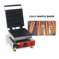 Gaufrier à champagne Commercial, appareil à gaufres antiadhésif en acier inoxydable, four à pâtisserie