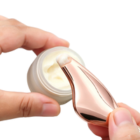 Rouleau de massage oculaire en métal, outil facial Gua Sha en alliage de zinc, anti-âge, lifting, sculpture de la ligne du menton, absorption du sérum, masseur de beauté