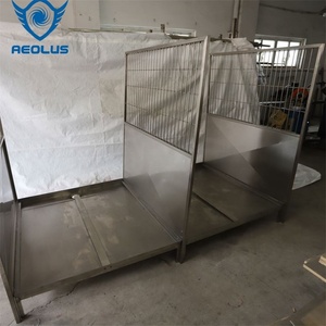 <span class=keywords><strong>Jaula</strong></span> para Perros de Plástico Sólido Clásica Moderna con Bandeja de Vidrio Templado Transparente, Jaulas para Mascotas de Interior - Product Image 5