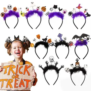 Halloween Hair Hoop Felt Cloth Wing Headband Bat Spider Prop Decoration Ghost Festival Accessories Cosplay Halloween Headband