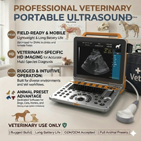 Échographe vétérinaire Doppler couleur portable 4D à réseau phasé pour cardiologie équine