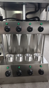 Máquina de <span class=keywords><strong>pizza</strong></span> de cono, taza personalizada/formas roscadas, parada de emergencia y fácil operación 201 acero inoxidable - Product Image 2