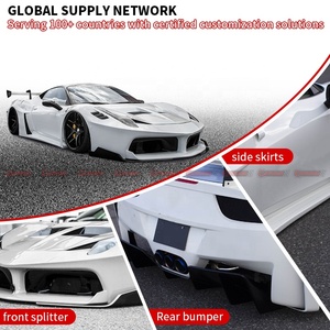 Bonne qualité Matertal FRP plastique mise à niveau vers LB <span class=keywords><strong>GT</strong></span> Style Kit de carrosserie pour <span class=keywords><strong>Ferrari</strong></span> <span class=keywords><strong>458</strong></span> pare-chocs avant arrière garde-boue capot jupe latérale aile - Product Image 1