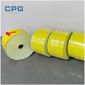 Rouleau maître d'étiquettes thermiques personnalisées OEM en vrac, matériau d'étiquetage pour emballage alimentaire, papier autocollant thermique direct, rouleau jumbo - Product Image 1