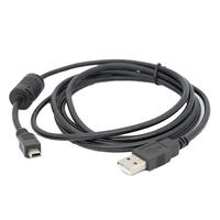 Câble de charge pour contrôleur PS3, 1m 1.8m, 3m, câble de charge de données, anneau magnétique, mini USB