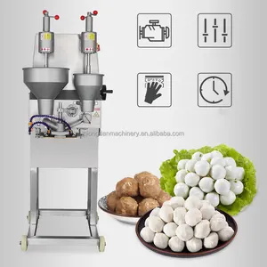 China Lage Prijs Rvs Professionele Mesin Bakso Rundvlees Vlees Bal Kleine Gevulde Krab Vlees Bal Gehaktbal Maker Machines