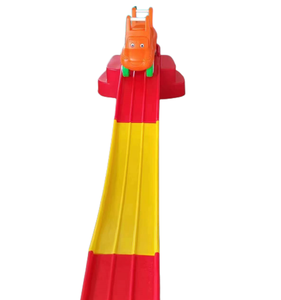 Popolare bianco rosa acqua giallo blu rosso montagne russe in plastica soft play noleggio montagne russe bambini scivolo montagne russe in plastica - Product Image 4