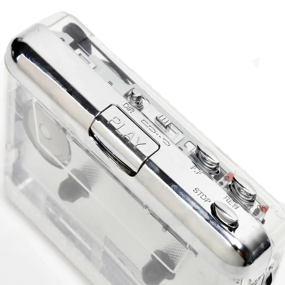 Boîtier transparent lecteur de cassette portable convertisseur audio MP3