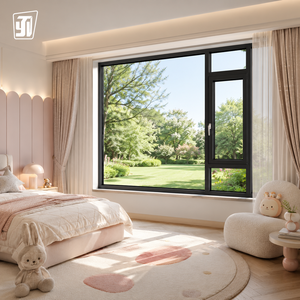 Fenêtre YVETTE en aluminium à cadre étroit minimaliste, à rupture de pont thermique, oscillo-battante, anti-UV, personnalisable, éco-responsable, pour cuisine et salle à manger, luxe - Product Image 1