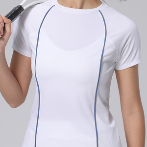 Fabricant de t-shirts en gros, vêtements de tennis, t-shirts de sport à manches courtes personnalisés, vêtements de pickleball et de tennis d'été pour femmes - Product Image 2