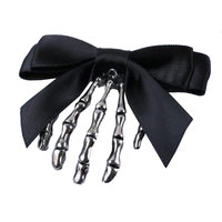 Accessoires de déguisement familial HLC Wednesday, collier, boucles d'oreilles, bandeau, gants et masque pour filles, accessoires de fête d'Halloween