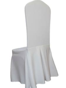 Housse de chaise en spandex avec jupe, taille personnalisée, extensible, durable, lavable en machine, style classique pour mariage, événement, hôtel - Product Image 2