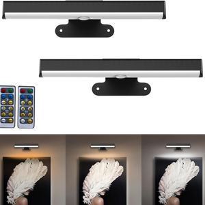 Juego de 2 Lámparas LED Inalámbricas Regulables para Cuadros, con Batería, Magnéticas, con Temporizador, para Pared, 3 Niveles de Iluminación, para Exhibición de Arte, Sala de Estar - Product Image 1