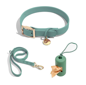 Conjunto de <span class=keywords><strong>Collar</strong></span> y Correa para Perro, PVC Impermeable, Ajustable, Antiolores, Fácil de Limpiar, para Perros Pequeños - Product Image 2