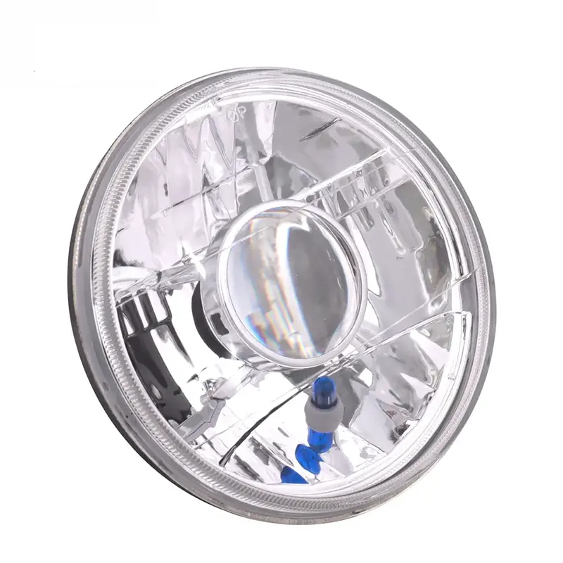 Factory Wholesale 7 Inch Round Headlamp Semi Sealed Beam With Lens and T10 Indicator Bulb Car Truck Head Lights