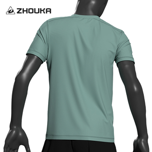 Chemise d'entraînement de football à séchage rapide personnalisée Polyester Maillot De <span class=keywords><strong>Foot</strong></span> respirant Laser évent évacuation de l'humidité maillot de football <span class=keywords><strong>t</strong></span>-<span class=keywords><strong>shirt</strong></span> - Product Image 3