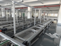 Transportador de Rodillos Gratuito para Líneas de Prueba y Enfriamiento Automatizadas, Sistema de Transportador Modular a Prueba de Polvo y ESD, Personalizado