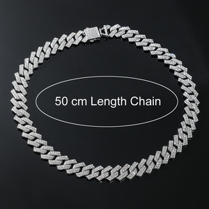 Collar de cadena cubana personalizado con rombos completos estilo Hip Hop, accesorios de calle, moda Tanjing, collar Lijing - Product Image 4