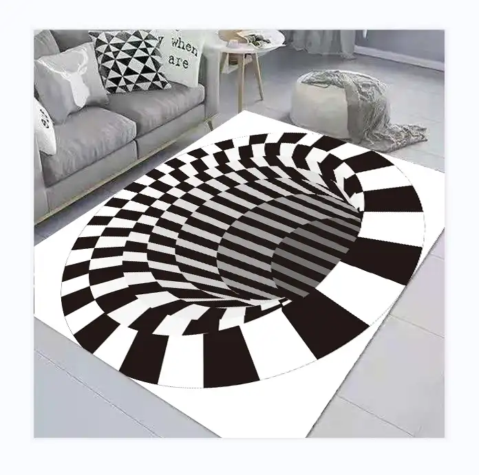 הסיני סיטונאי פוליאסטר סלון ושטיח דקורטיבי מודרני מופשט מותאם אישית 3d הדפסת גדול שטיח