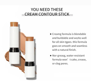 New arrivals Chất lượng cao cao Kem che khuyết điểm đường viền thanh bảo hiểm đầy đủ kết cấu kem biểu tượng tùy chỉnh lâu dài Bronzer thanh - Product Image 6