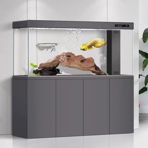 200-갤런 알루미늄 캐비닛 물고기 탱크 액세서리 투명 유리 수족관 실린더 - Product Image 5