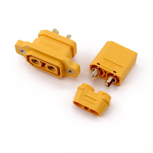 Conector XT90NE-F Montable Macho/Hembra - Par de Conectores XT90 Chapados en Oro Anti-Chispa de Alta Corriente para Batería/Cargador RC (50A-90A) - Product Image 2