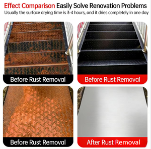 BAIRIJU Agente de Conversión de Óxido de Alto Rendimiento, Revestimiento Líquido, Pintura Antioxidante a Base de Agua para Aplicación Directa en Superficies Oxidadas - Product Image 6