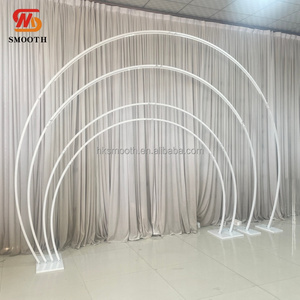 ฉากหลังงานแต่งงาน ดีไซน์ใหม่ สวยงาม โดดเด่น โครงเหล็กวงกลมสีขาว พร้อมไฟ LED - Product Image 2