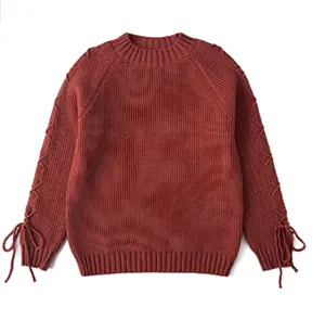 2022 सुपर नरम बनावट क्रू गर्दन स्लिम फिट लंबी आस्तीन minimalist डिजाइन शुद्ध कश्मीरी स्वेटर बच्चे स्वेटर