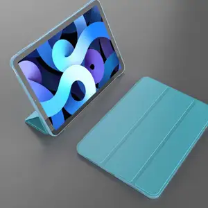 3 lần mạnh mẽ nam châm 2 chế độ chân đế bìa cho <span class=keywords><strong>I</strong></span> <span class=keywords><strong>Pad</strong></span> air4 trường hợp TPU + PU da cho iPad trường hợp air4 air5 - Product Image 1